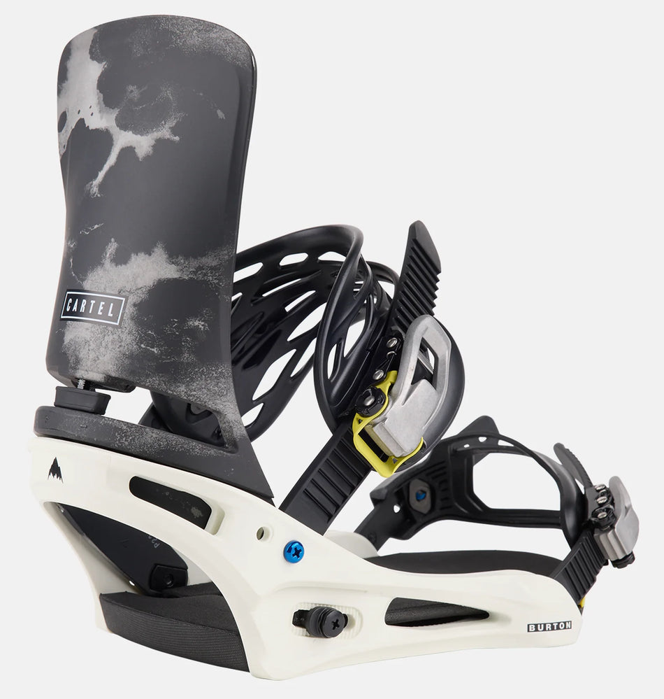 Burton Cartel Snowboard Bindings Mens 2024 White / Graphic