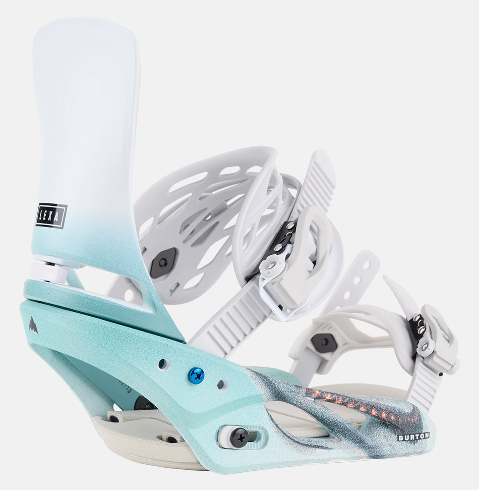 Burton Lexa Snowboard Bindings Womens 2024 White / Graphic