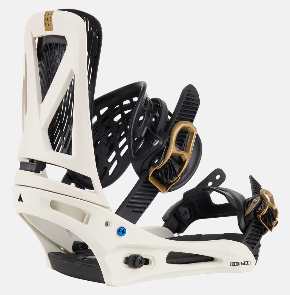 Burton Genesis Snowboard Bindings Mens 2024 White Gold