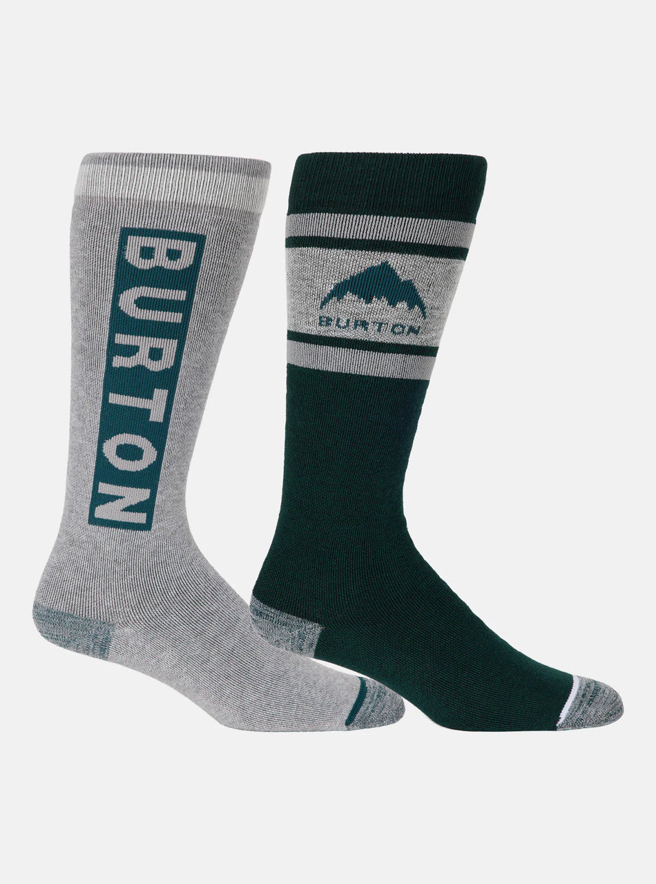 Burton Weekend Midweight Socks 2 Pack Womens Deep Emerald