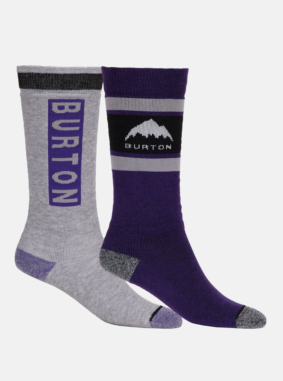 Burton Weekend Midweight Socks 2 Pack Kids Imperial Purple