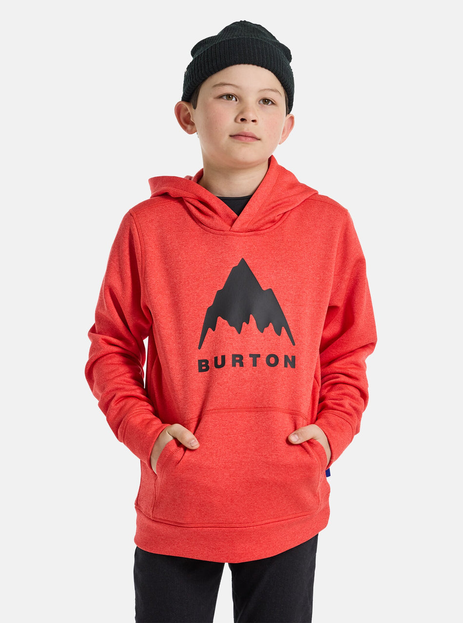 Burton Oak Pull Over Hoodie Kids 2024 Tomato Heather