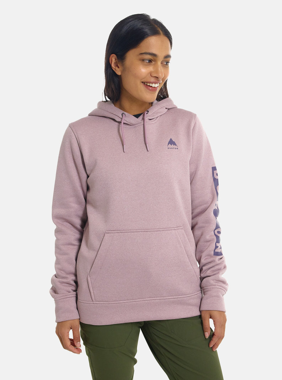 Burton Oak Pull Over Hoodie Womens 2024 Elderberry Heather