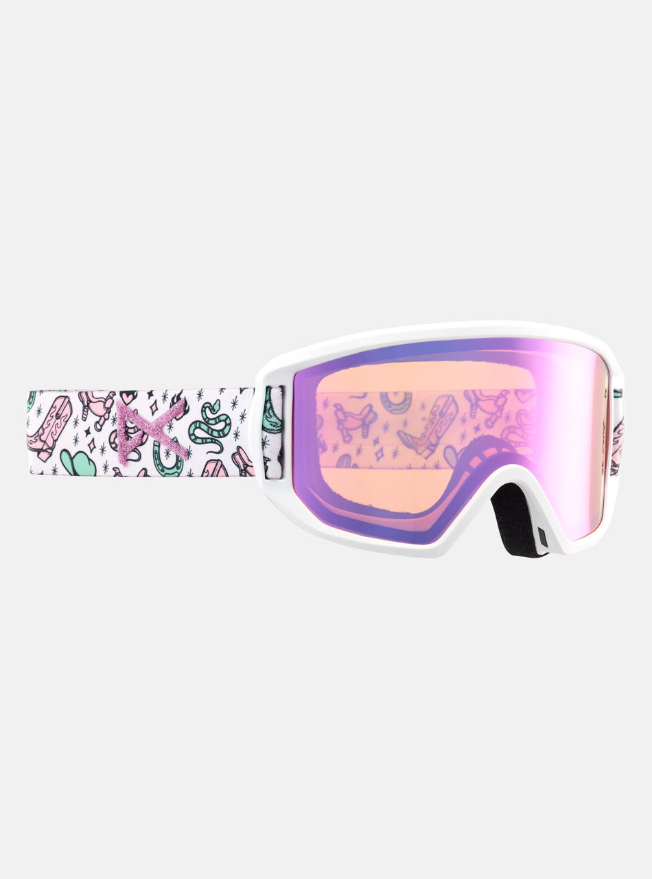 Anon Relapse Junior Goggles & MFI Face Mask Western / Pink Amber