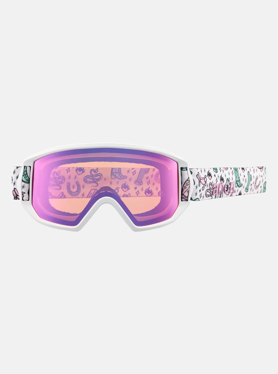 Anon Relapse Junior Goggles & MFI Face Mask Western / Pink Amber