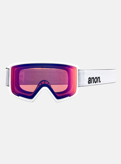 Anon M3 Goggles & MFI Face Mask & Spare Lens Low Bridge Fit White / Perceive Sun Onyx Lens