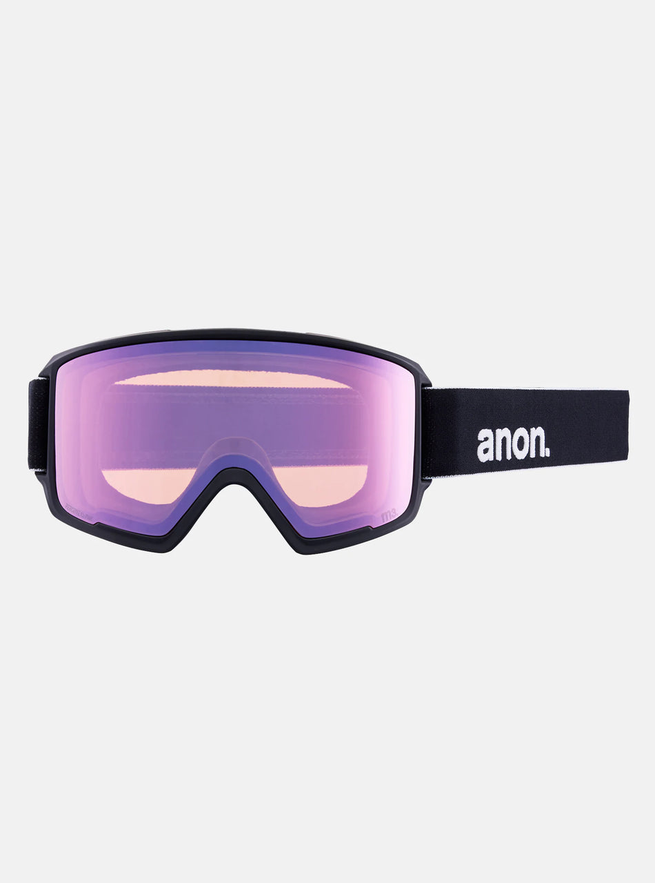 Anon M3 Goggles & MFI Face Mask & Spare Lens Black / Perceive Variable Blue Lens