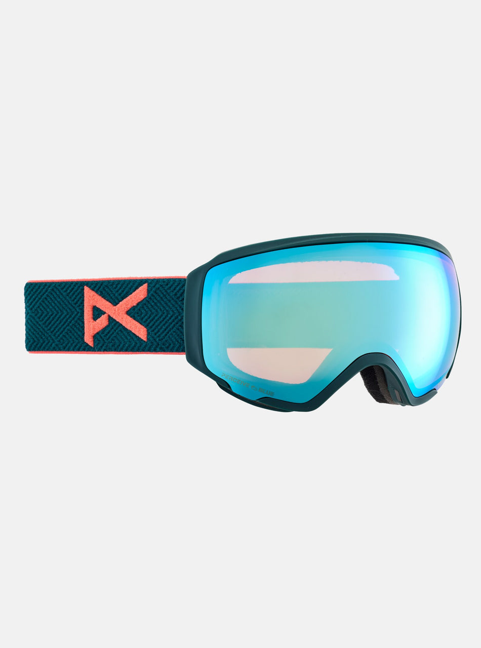 Anon WM1 Goggles & MFI Face Mask & Spare Lens Deep Emerald / Perceive Variable Blue Lens