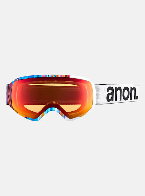 Anon WM1 Goggles & MFI Face Mask & Spare Lens Low Bridge Fit 2024 Feelgood / Perceive Sun Bronze Lens