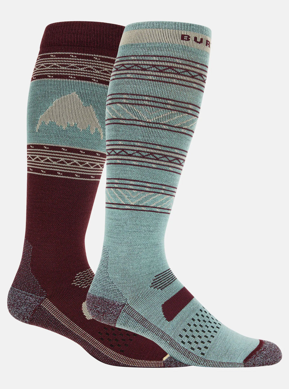 Burton Performance Lightweight Two Pack Socks Mens Almandine