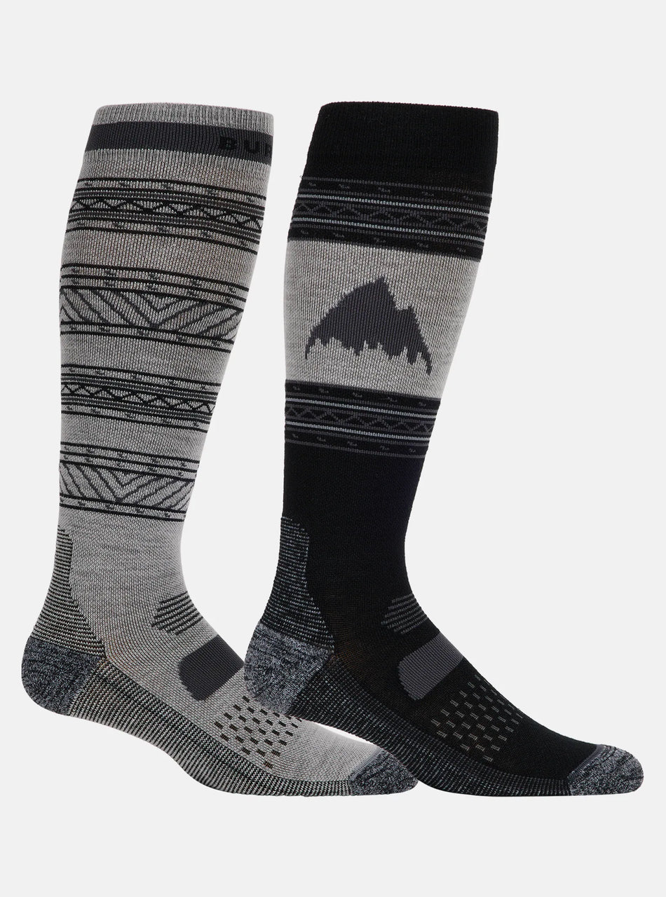 Burton Performance Lightweight Socks 2 Pack Mens Black