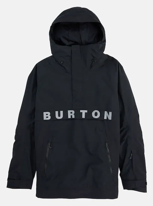 Burton Frostner Anorak Jacket Mens 2025 Black