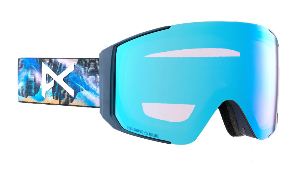 Anon Sync Goggles Low Bridge Fit 2024 Chet Malinow / Perceive Variable Blue Lens