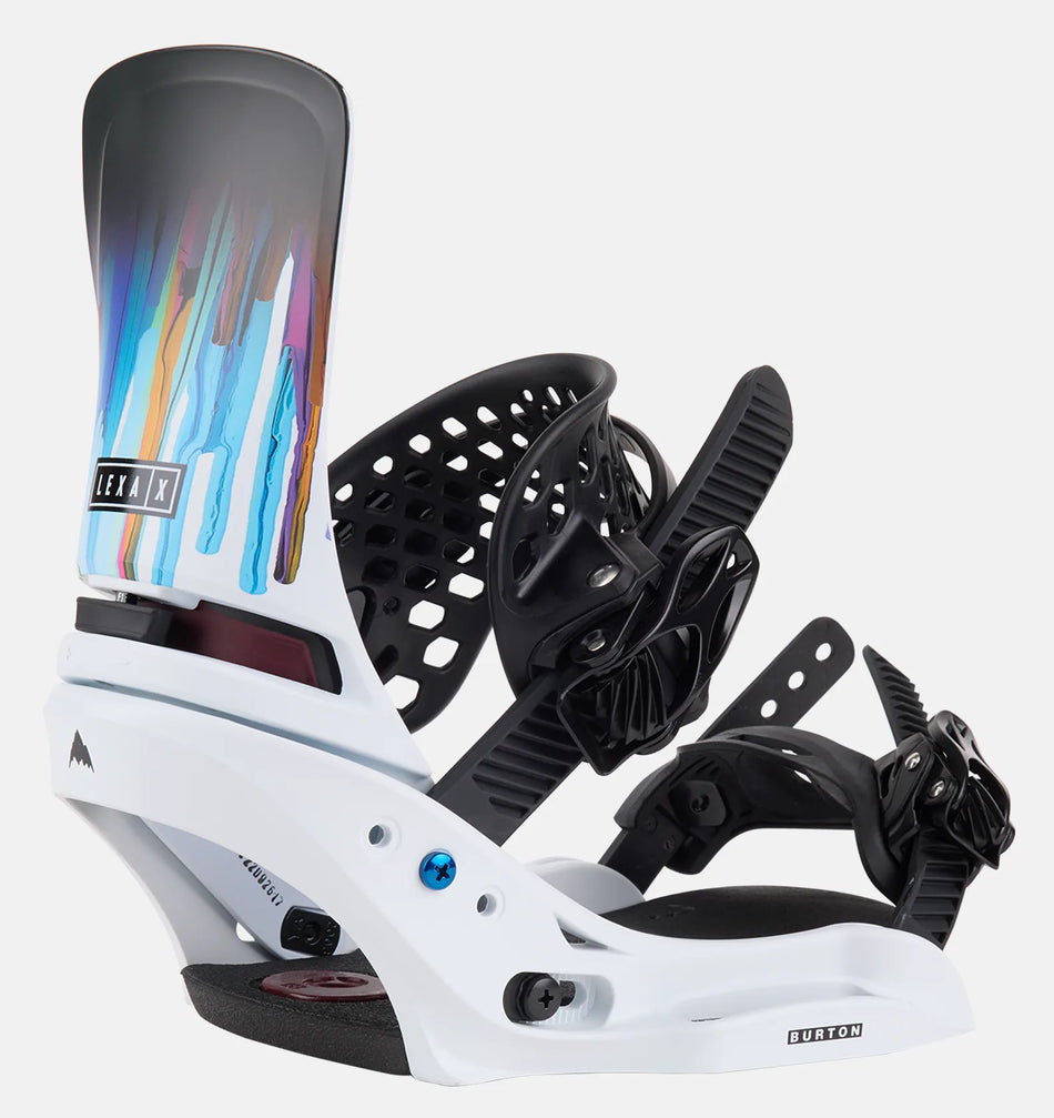 Burton Lexa X EST Snowboard Bindings Womens 2024 White / Graphic