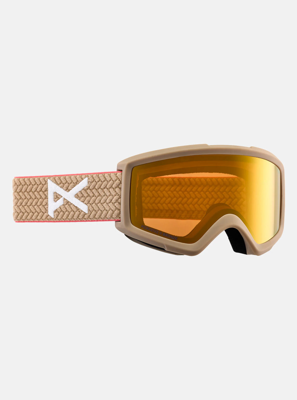 Anon Helix 2.0 Goggles & Spare Lens Summit Taupe / Perceive Sunny Bronze Lens