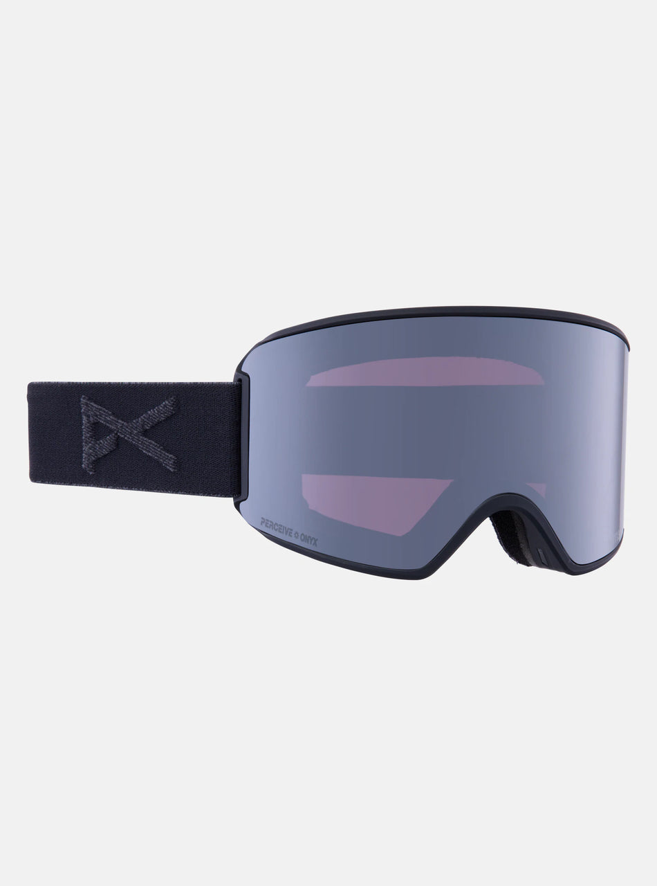 Anon WM3 Goggles & MFI Face Mask & Spare Lens Low Bridge Fit Smoke / Perceive Sunny Onyx Lens