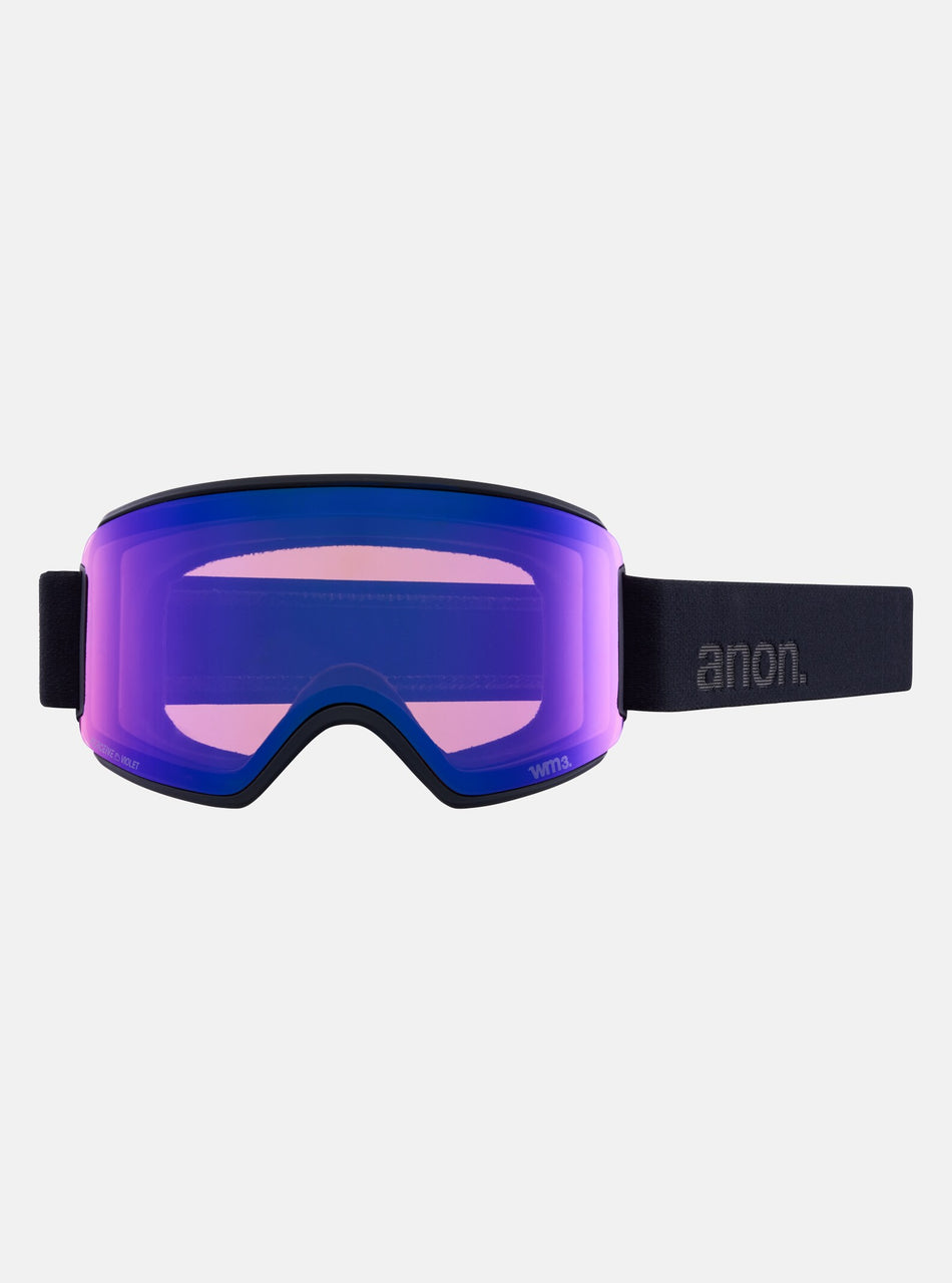 Anon WM3 Goggles & MFI Face Mask & Spare Lens Low Bridge Fit Smoke / Perceive Sunny Onyx Lens