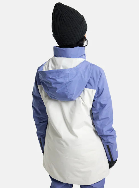 Burton Pillowline GORE-TEX Jacket Womens 2024 Slate Blue / Stout White