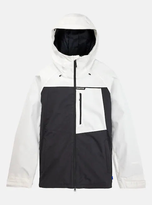 Burton Lodgepole Jacket Mens 2024 Stout White / Black