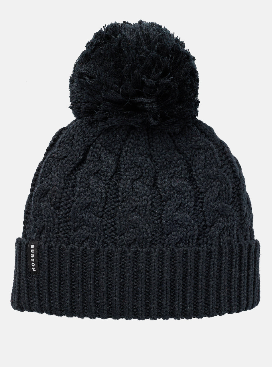 Burton Zippy Fleece Lined Beanie Womens Black