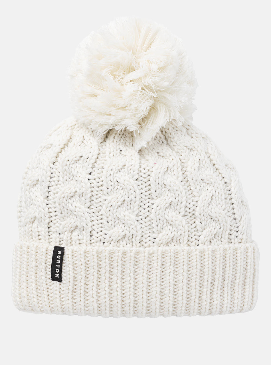 Burton Zippy Fleece Lined Beanie Womens Stout White