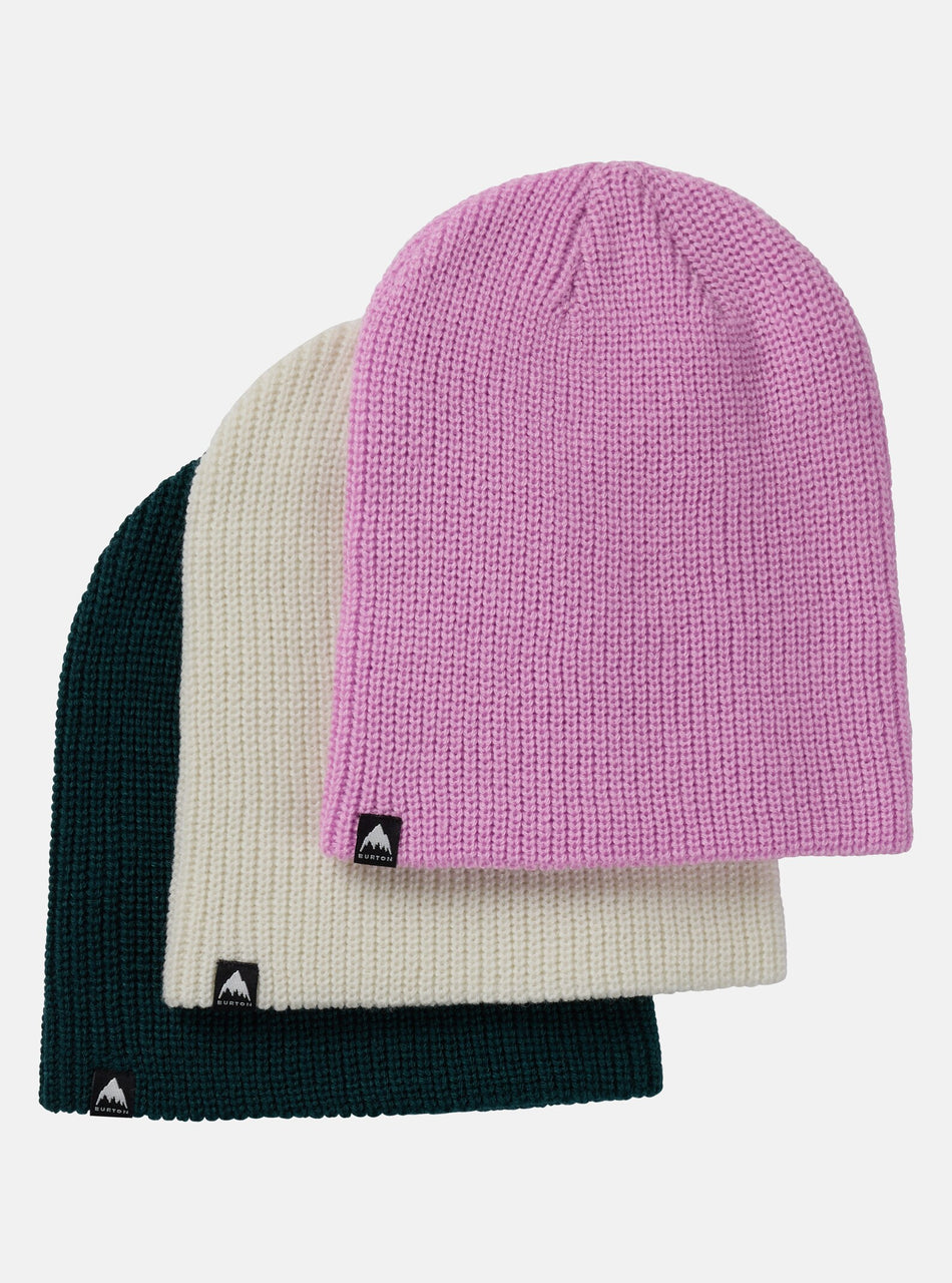 Burton Kids Recycled DND Beanie 3 Pack Orchid Purple / Stout White / Deep Emerald