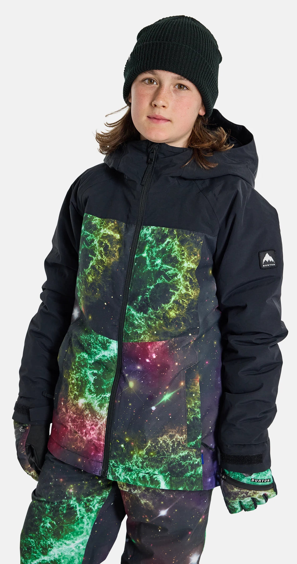 Burton Lodgepole Jacket Boys 2024 Black / Painted Planets