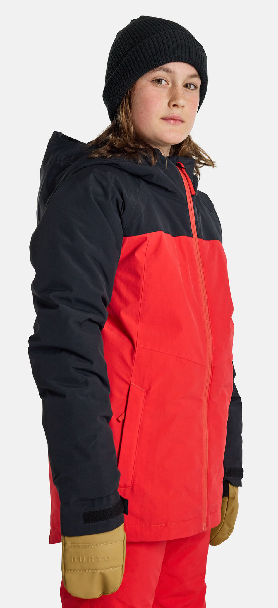 Burton Lodgepole Jacket Boys 2024 Black / Tomato