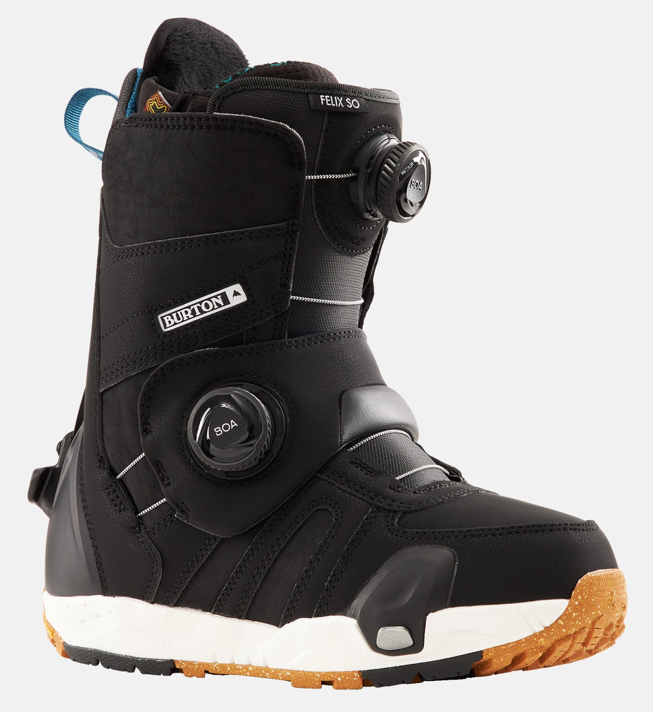 Burton Felix Step On Wide Snowboard Boots Womens 2025 Black