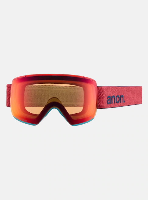 Anon M5 Goggles & MFI Face Mask & Spare Lens 2024 Coral / Perceive Sun Bronze Lens