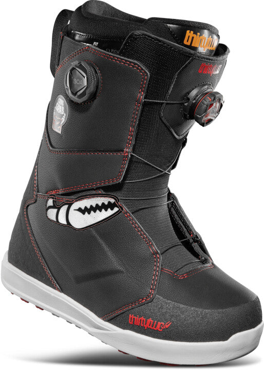 Thirtytwo Lashed Double Boa Crab Grab Snowboard Boots Mens 2025 Black / White / Red