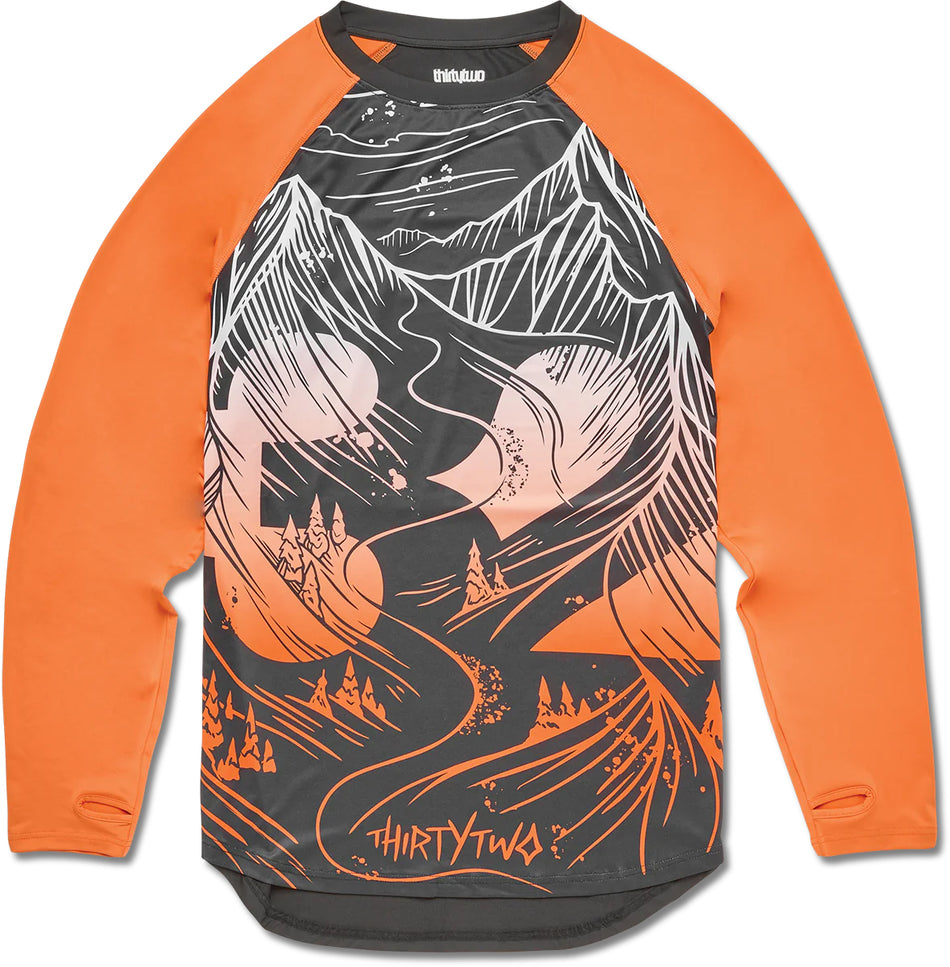 ThirtyTwo Ridelite L/S Shirt Mens 2025 Orange