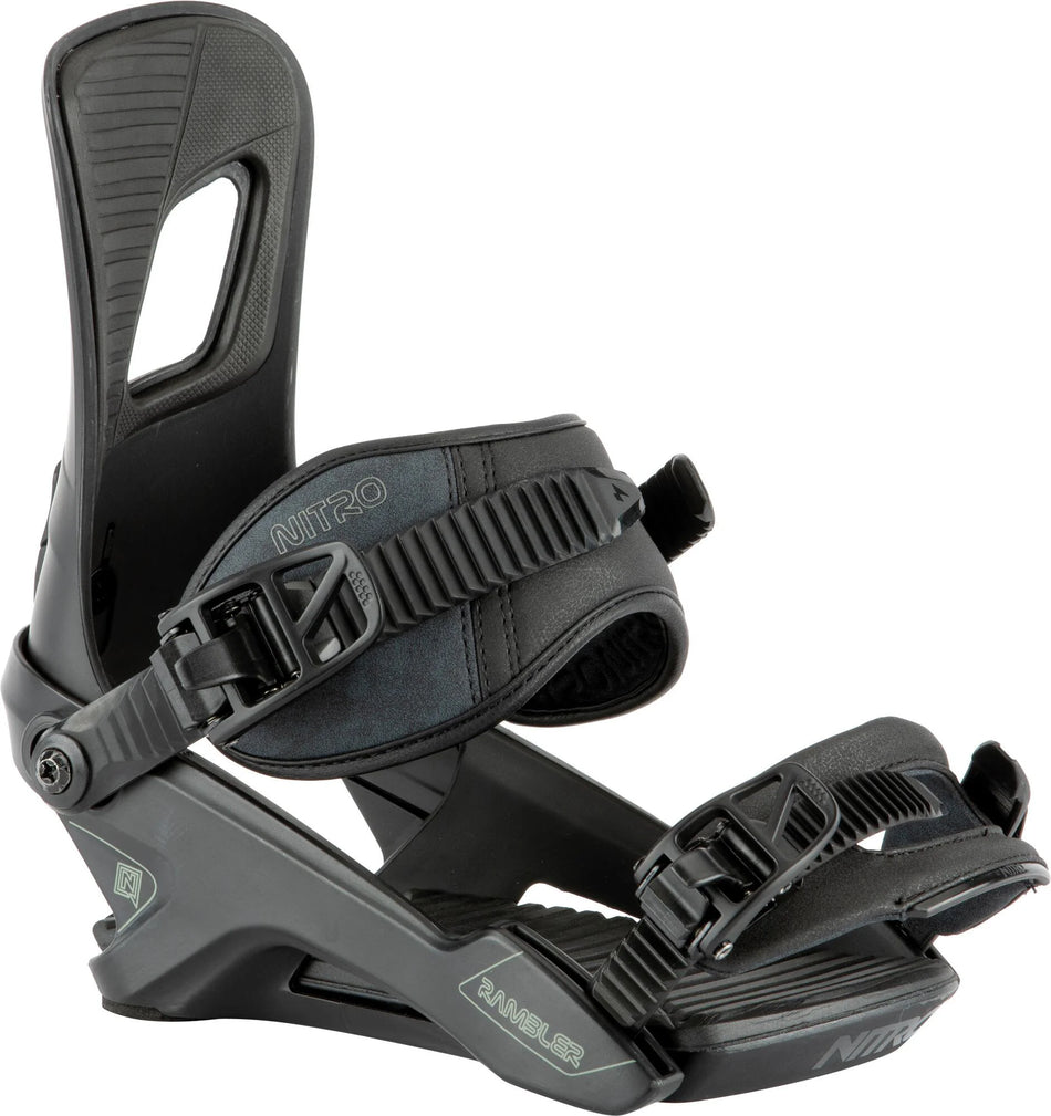 Nitro Rambler Mens Snowboard Bindings Ultra Black