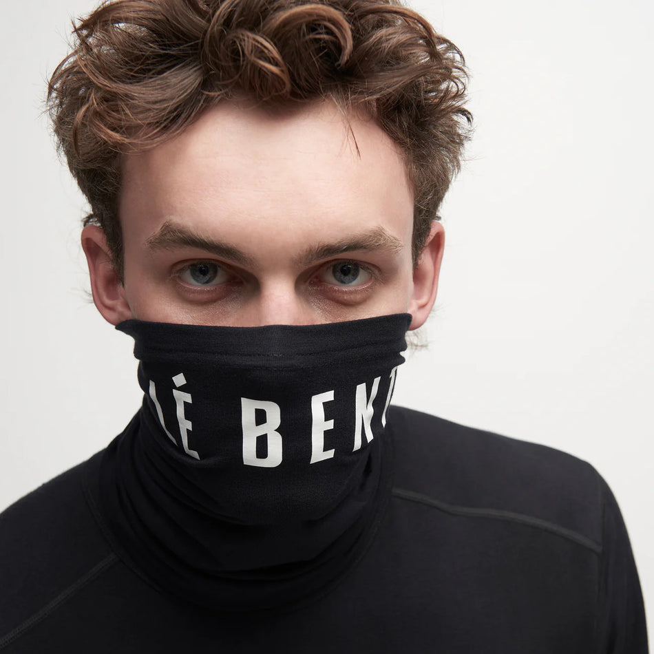 Le Bent Logo Lightweight Neck Gaiter Black