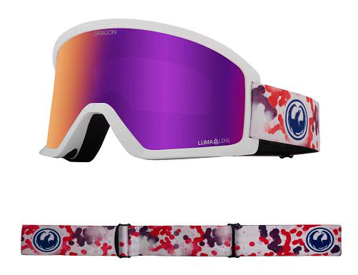 Dragon DX3 OTG Snow Goggles Low Bridge 2024 Koi Lite / Lumalens Purple Ion