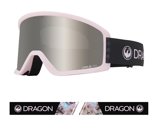 Dragon DX3 OTG Snow Goggles Low Bridge 2024 Sakura / Lumalens Silver Ion