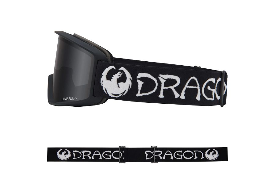 Dragon DXT OTG Snow Goggles Low Bridge 2024 Classic Black / Lumalens Dark Smoke