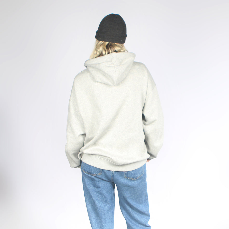 I Ride Sideways DWR Oversized Fit Womens Hoodie Pot Plant Grey Marle