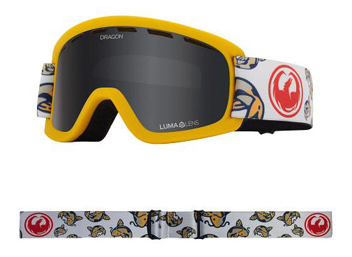 Dragon Lil D Snow Goggles Low Bridge 2024 Lil Koi / Lumalens Dark Smoke