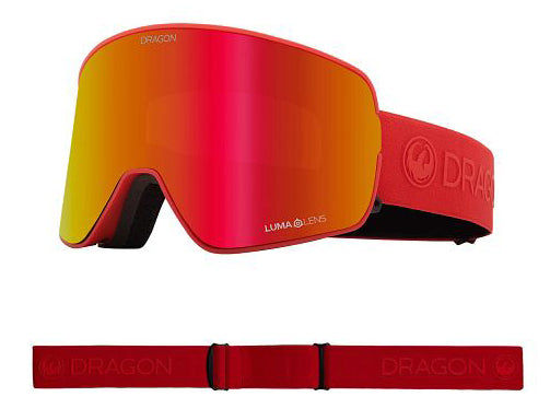 Dragon NFX2 Snow Goggles Low Bridge 2024 Saffron / Lumalens Red Ion + Lumalens Rose