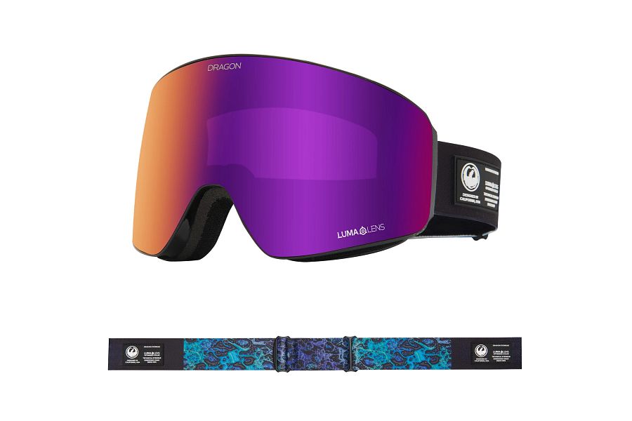 Dragon PXV Snow Goggles 2024 Black Pearl / Lumalens Purple Ion + Lumalens Amber