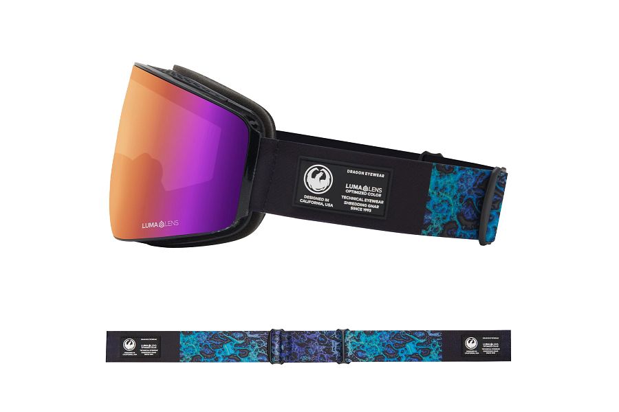 Dragon PXV Snow Goggles Low Bridge 2024 Black Pearl / Lumalens Purple Ion + Lumalens Amber