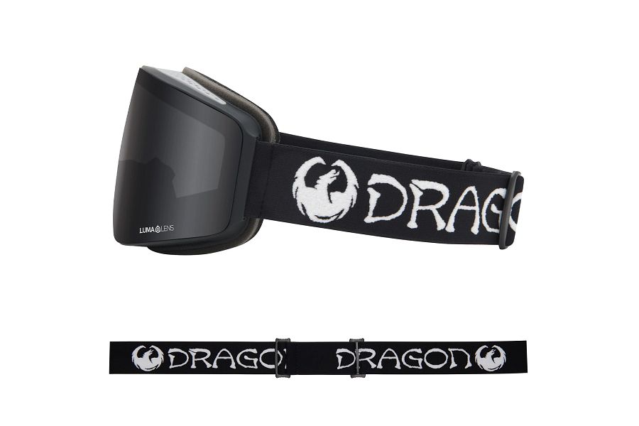 Dragon PXV Snow Goggles Low Bridge 2024 Classic Black / Lumalens Dark Smoke + Lumalens Light Rose