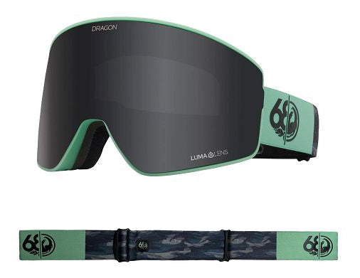 Dragon PXV2 Snow Goggles Low Bridge 2024 686 Collab / Lumalens Dark Smoke + Lumalens Yellow