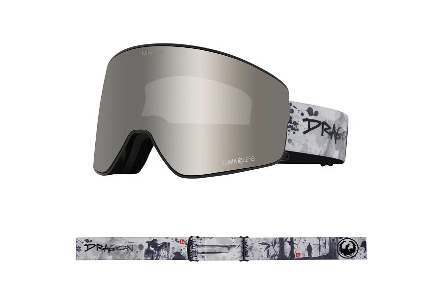 Dragon PXV2 Snow Goggles Low Bridge 2024 BushIdo / Lumalens Silver Ion + Lumalens Violet