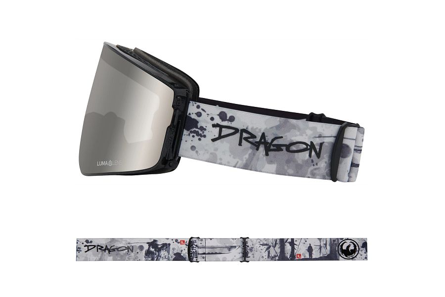 Dragon PXV2 Snow Goggles Low Bridge 2024 BushIdo / Lumalens Silver Ion + Lumalens Violet