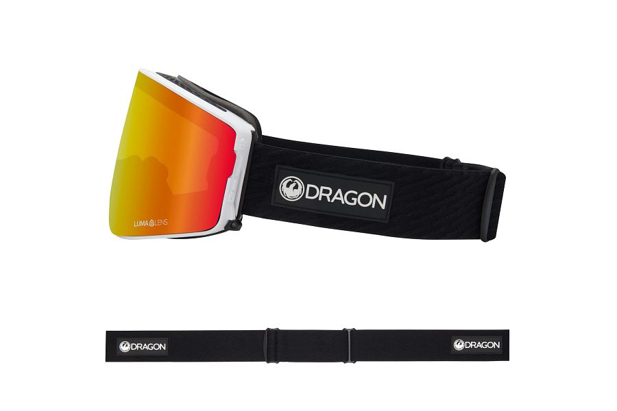 Dragon PXV2 Snow Goggles Low Bridge 2024 Icon Red / Lumalens Red Ion + Lumalens Light Rose