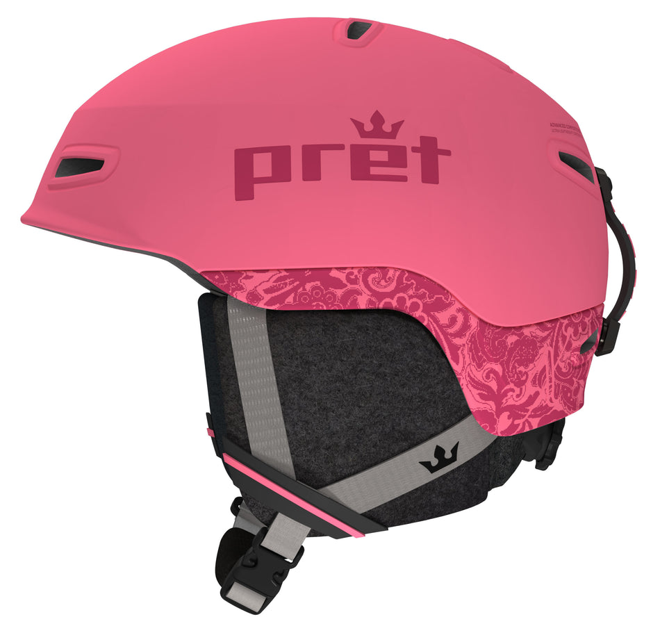 Pret Sol X MIPS Helmet Womens 2025 Pink Paisley