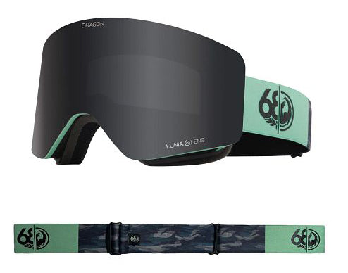 Dragon R1 OTG Snow Goggles Low Bridge 2024 686 Collab / Lumalens Dark Smoke + Lumalens Yellow