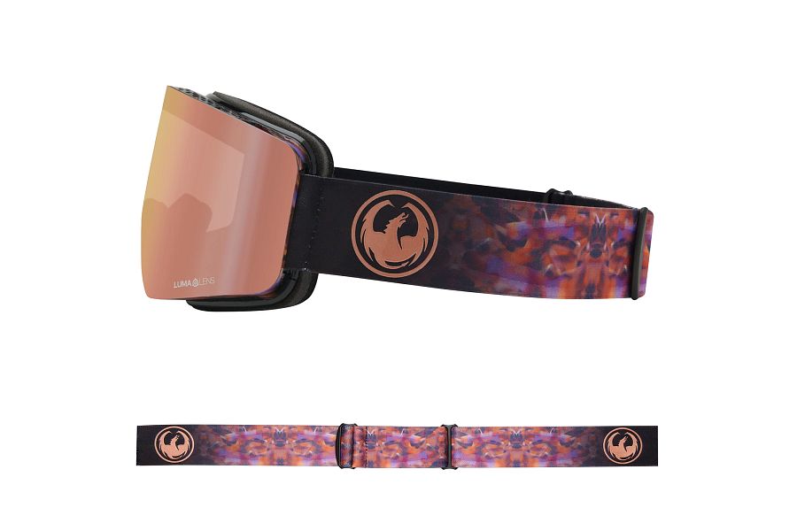 Dragon R1 OTG Snow Goggles Low Bridge 2024 Amethyst / Lumalens Rose Gold Ion + Lumalens Violet